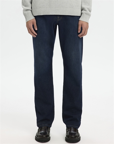 Selected - SLH196-Straight Cleo Flex Jeans - Dark Blue Denim
